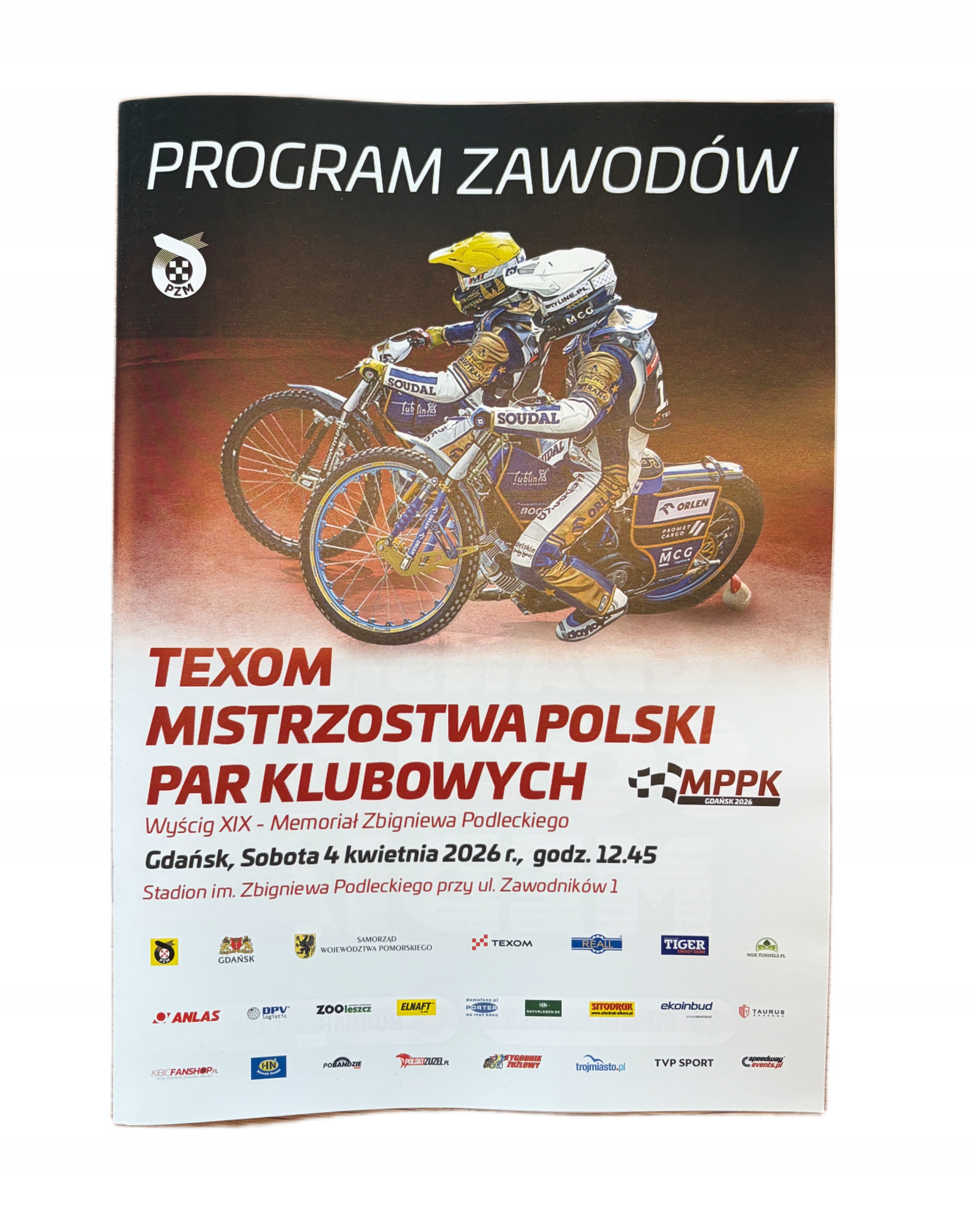 PROGRAM ZAWODÓW MISTRZOSTWA POLSKI PAR KLUBOWYCH 04.04.2026
