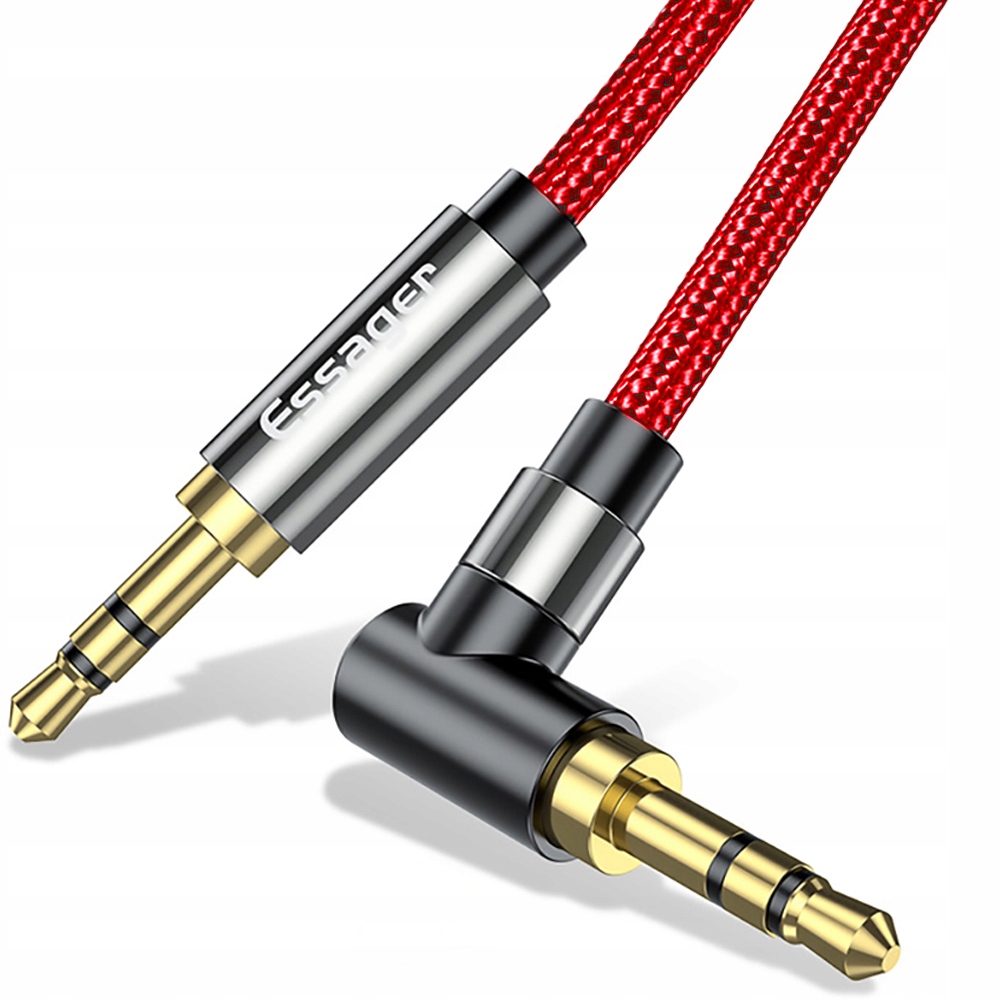 

Kabel Kątowy Aux Audio Mini Jack 3.5mm Stereo 1.5m