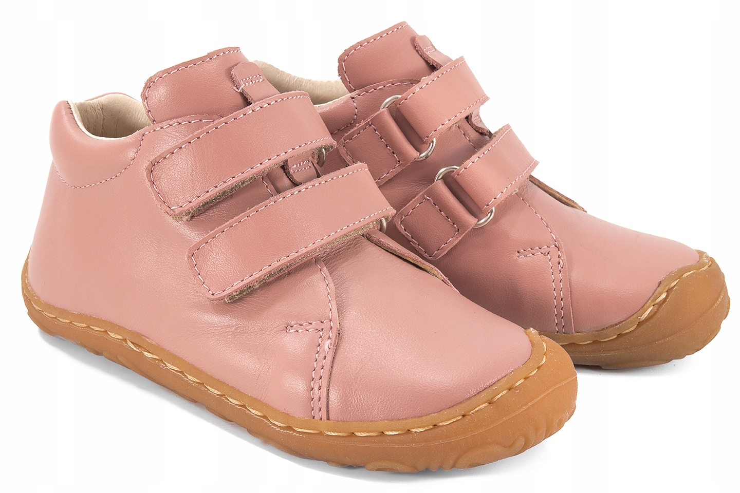 Mido Półbuty skórzane dziewczęce Barefoot na rzepy wiosna/jesień rozmiar 19