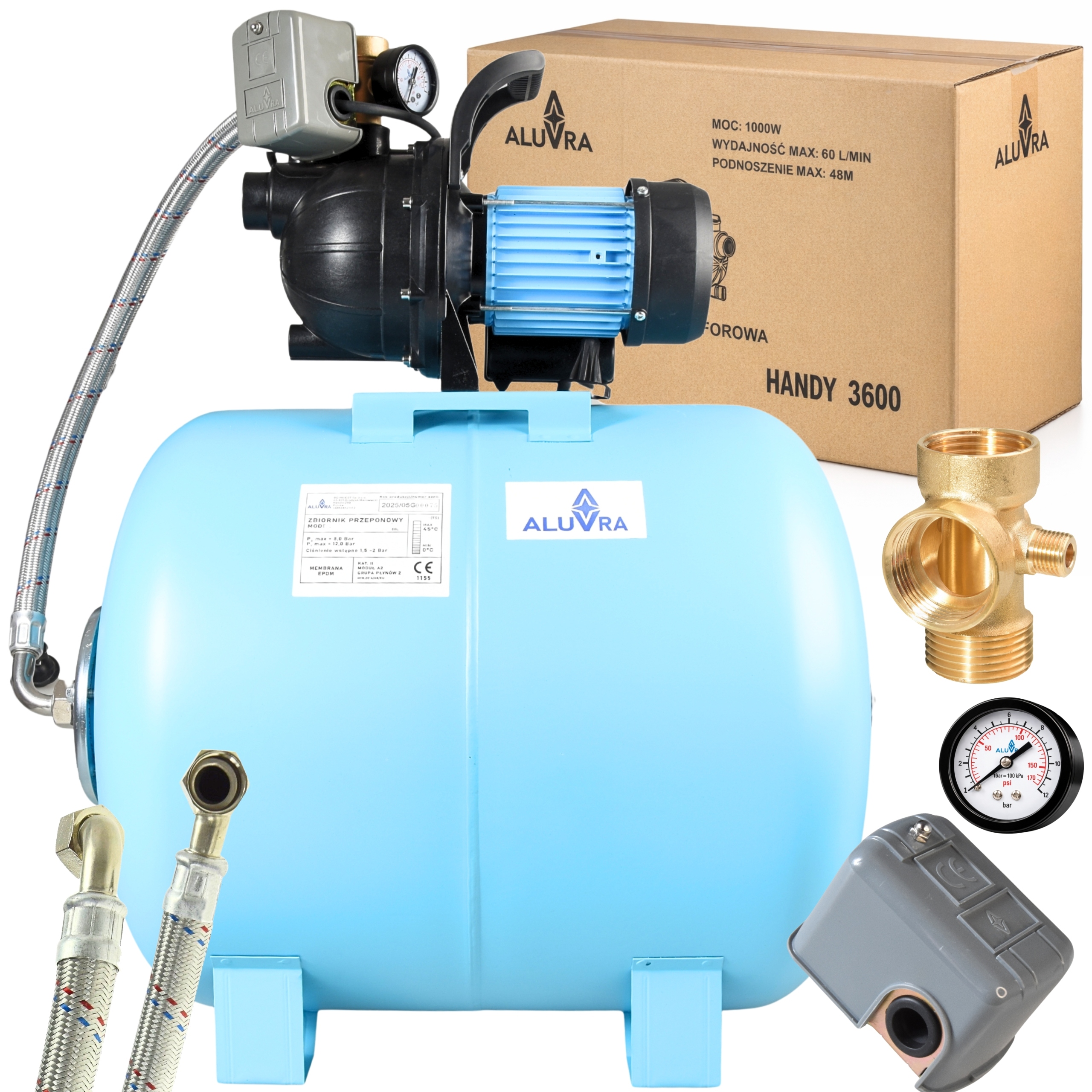 Hydroforová Súprava Čerpadlo 100 L Handy 3600 l/h Na Zalievanie Vody