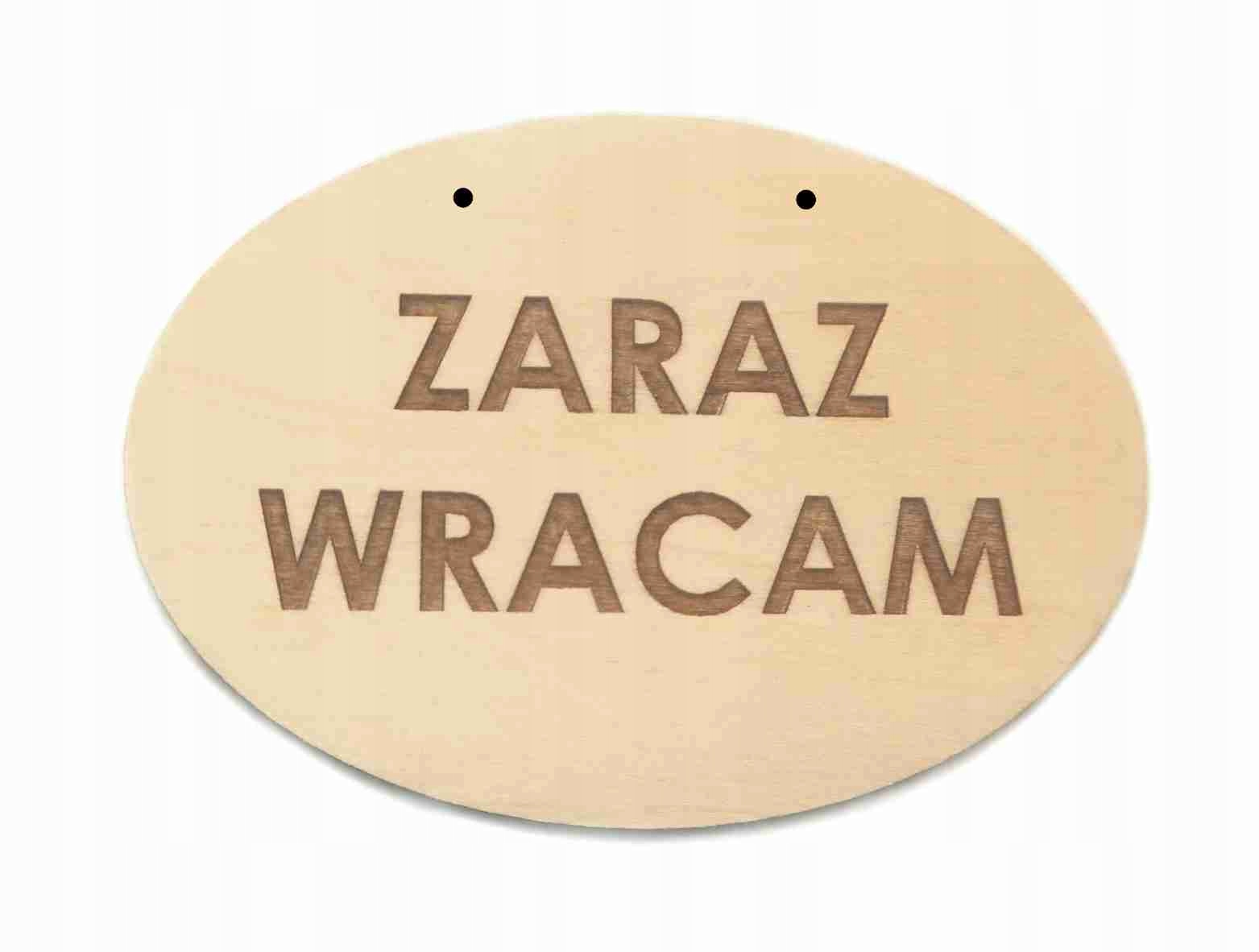 Drewniana Tabliczka GODZINY OTWARCIA A4 dwustronna