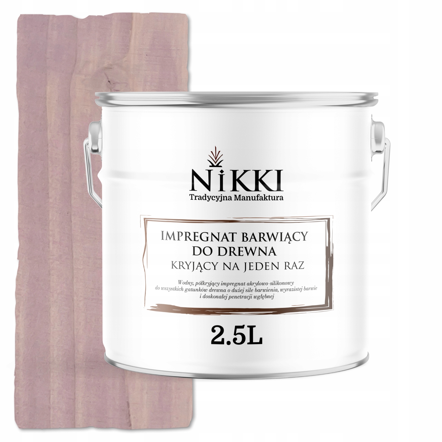 Impregnace Na Dřevo Extra Barvící Barva Najednou Pudrová Růžová 2,5 L