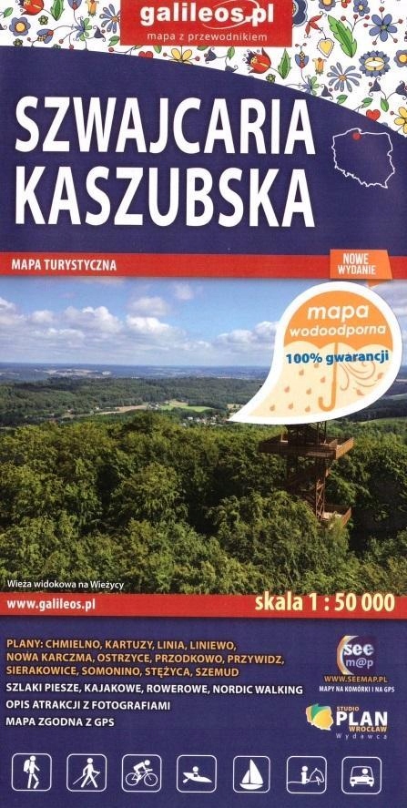 Mapa Turystyczna Szwajcaria Kaszubska