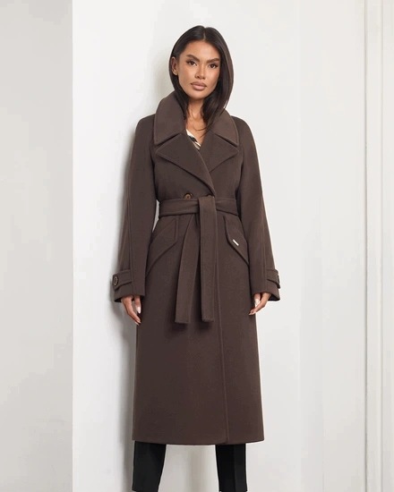 Zartex kabát podzim zima alpaka dámské Tessa Čokoláda AW26 vel. 38