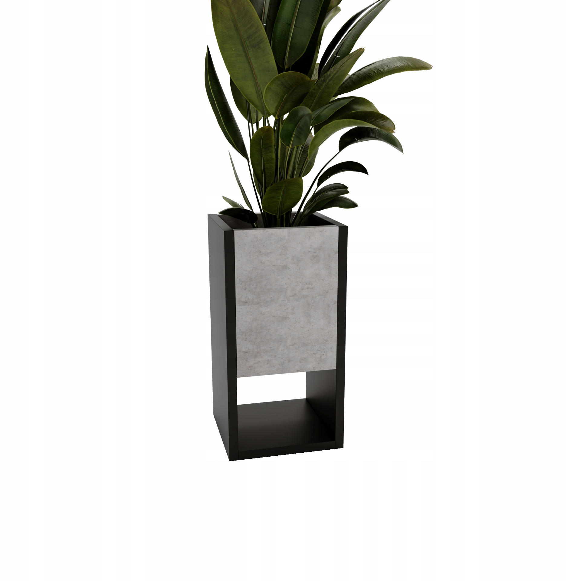 Stojan Na Kvety Drevený stojan na kvety loft Betón 45 cm