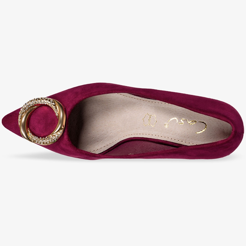 CZÓŁENKA Z MODNĄ OZDOBĄ SZPIC OBCAS SŁUPEK NEW 37 Płeć kobieta