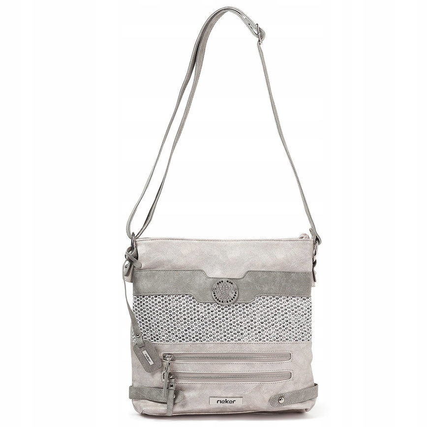 Rieker H1346-40 Grey Combination dámská kabelka stříbrná, módní, lehká