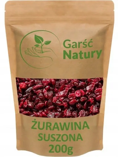 6 x Garść Natury Brusinky sušené půlené 200 g