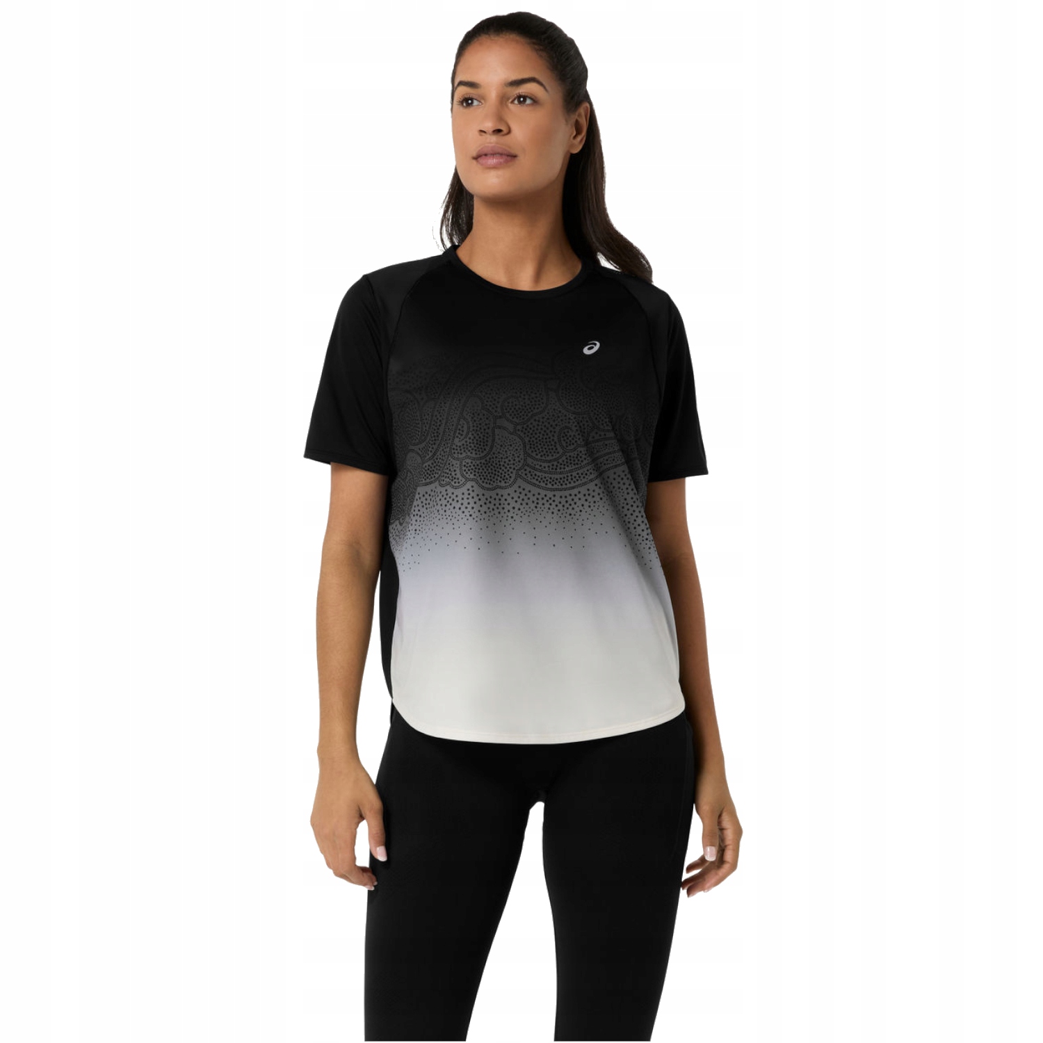 Asics Road Fade Ss Top [M] Dámské tričko Polyester Černá