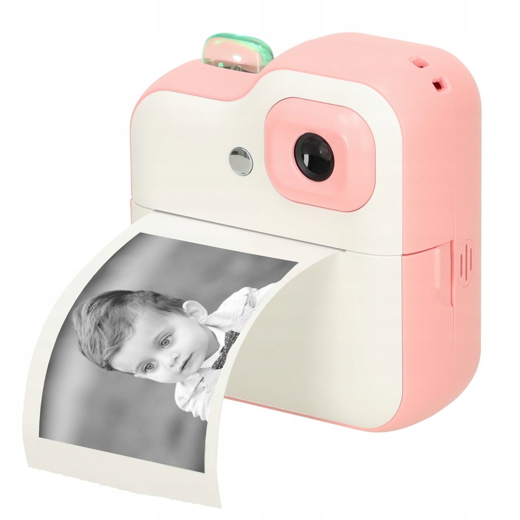 Instantní fotoaparát s termotiskárnou růžový 1GB 24Mpx