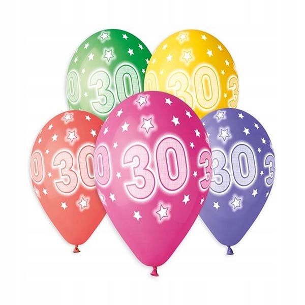 

Balony na 30 urodziny 30 Lat