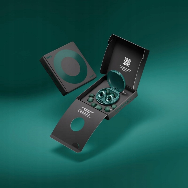 STOPERY ZATYCZKI DO USZU Z REGULACJĄ NA IMPREZE LOOP SWICH 2.0 ZIELONE Marka Loop