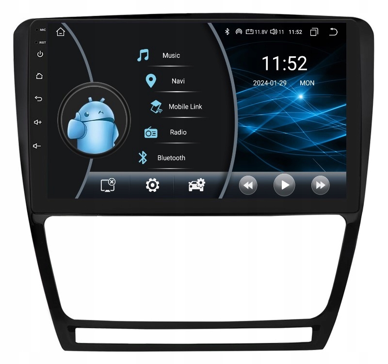 Navigace Rádio 2DIN Android Skoda Octavia 2 II 2/32 Gb Dsp Carplay Lte
