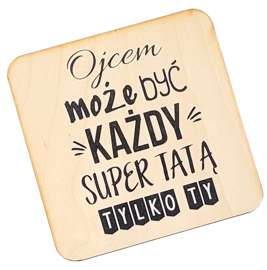 

Drewniana podkładka pod kubek kufel piwo