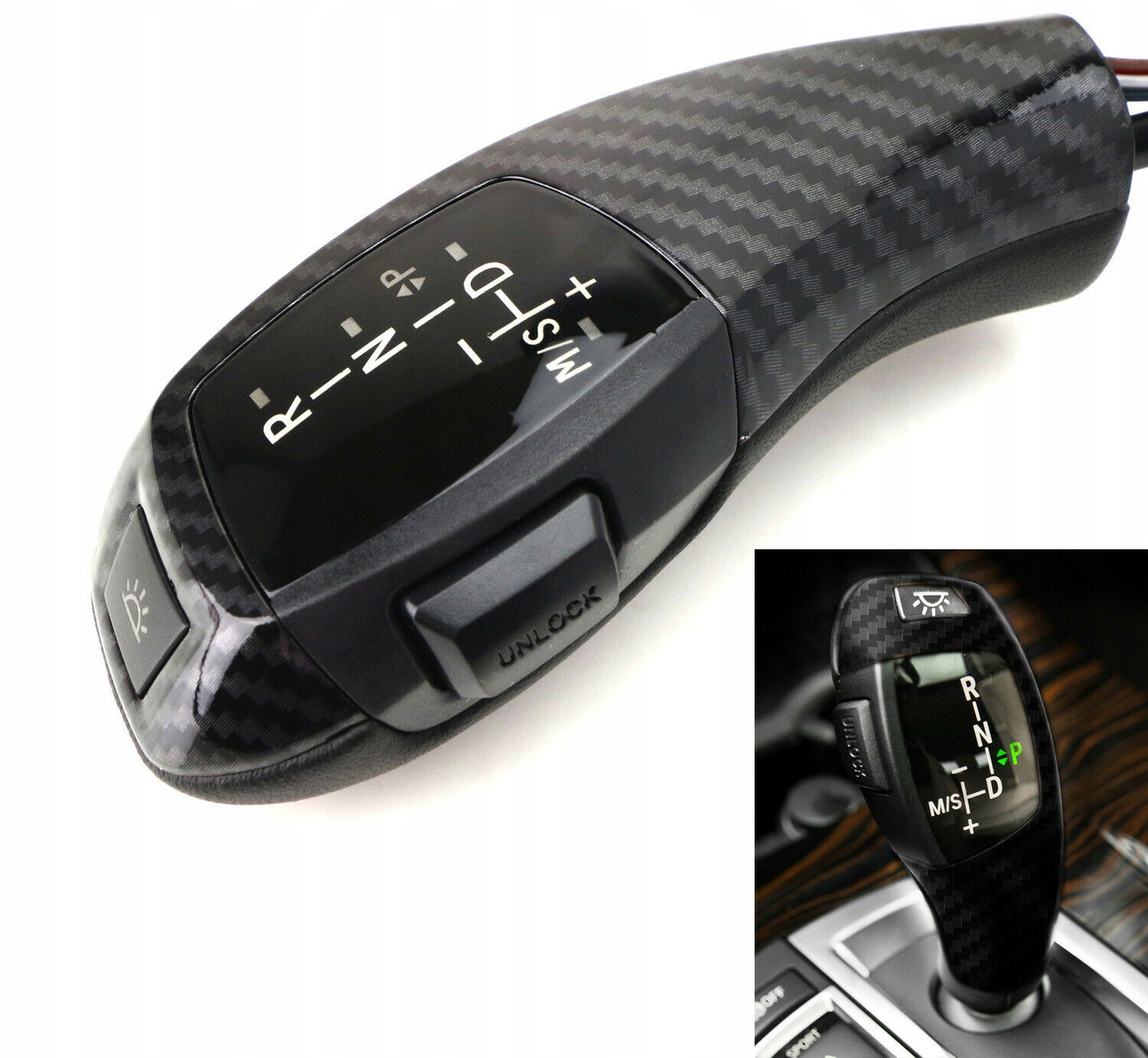 Ручка переключения передач LED BMW E63 LCI после подъема