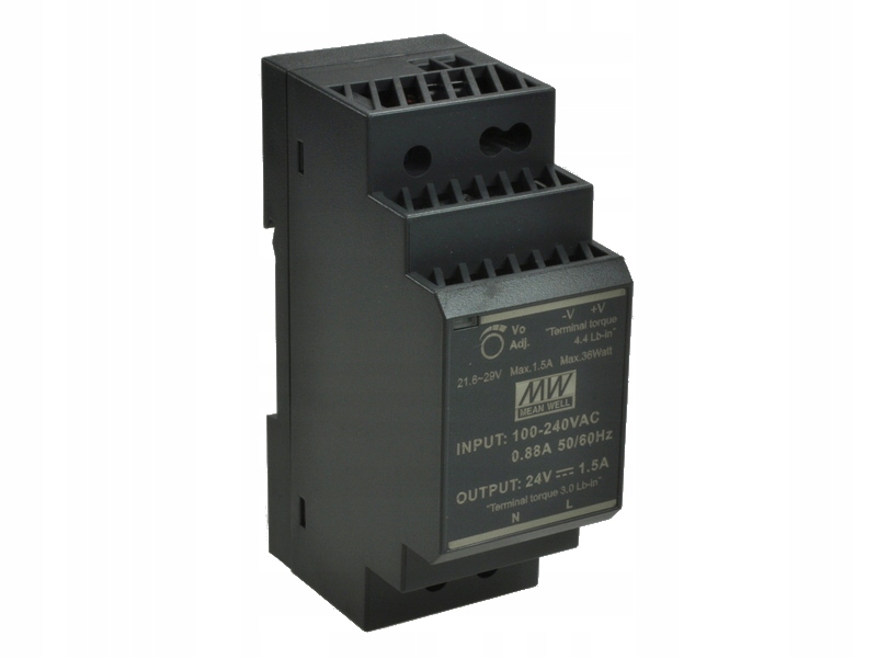 ZASILACZ na szynę DIN 24V DC 1,5A 36W Mean Well