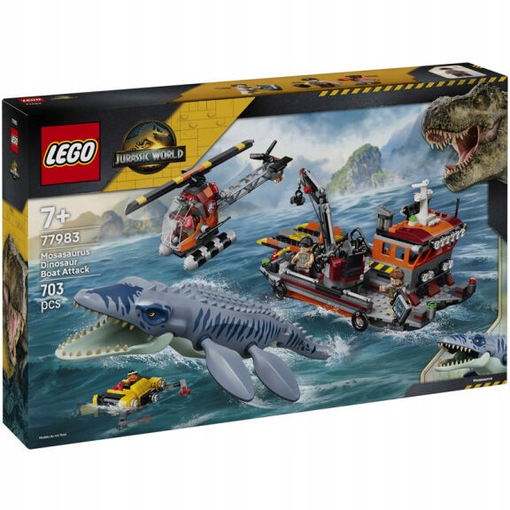 Lego Jurský svět Útok mozazaura na loď 77983