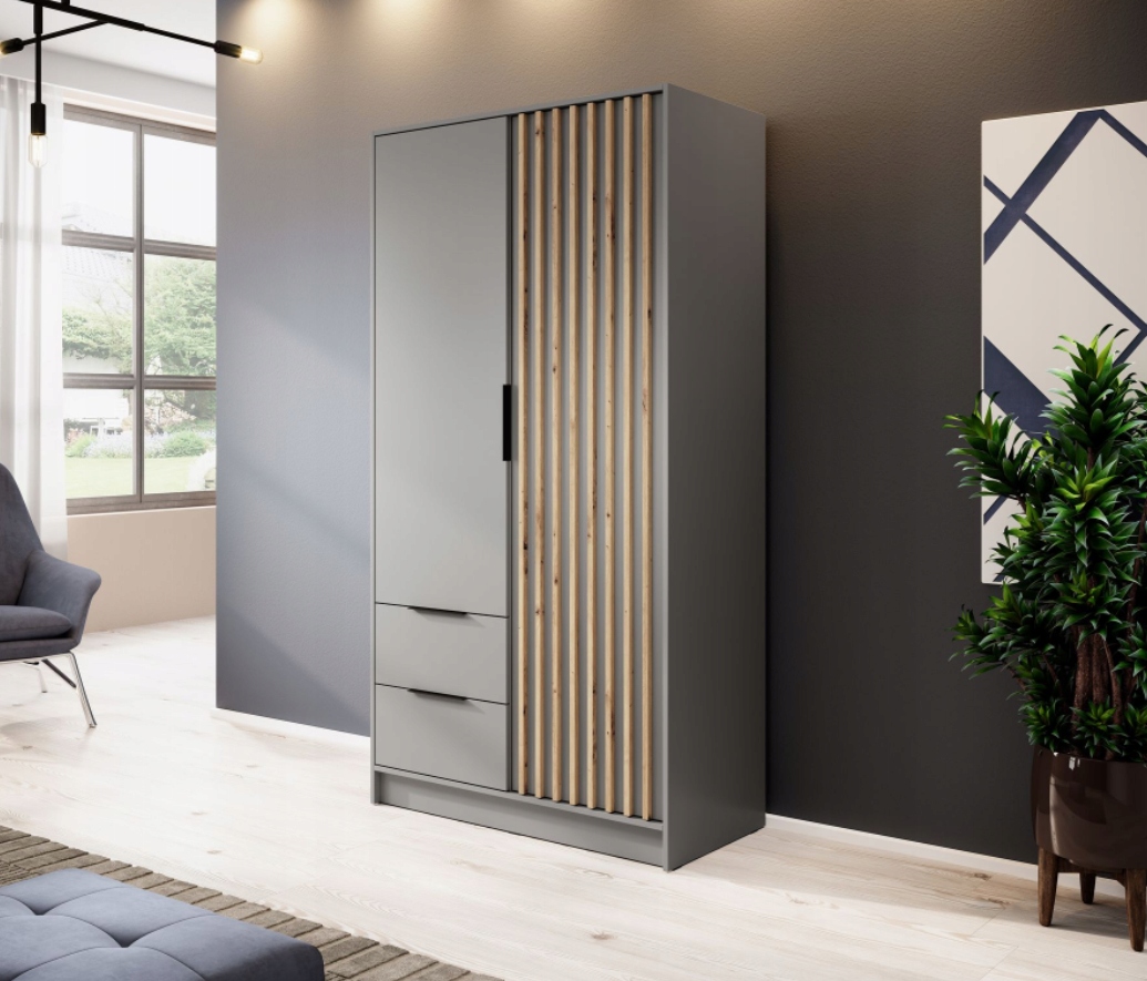 Szafa Lamele 105cm Dąb Artisan NELA PS Marka inna