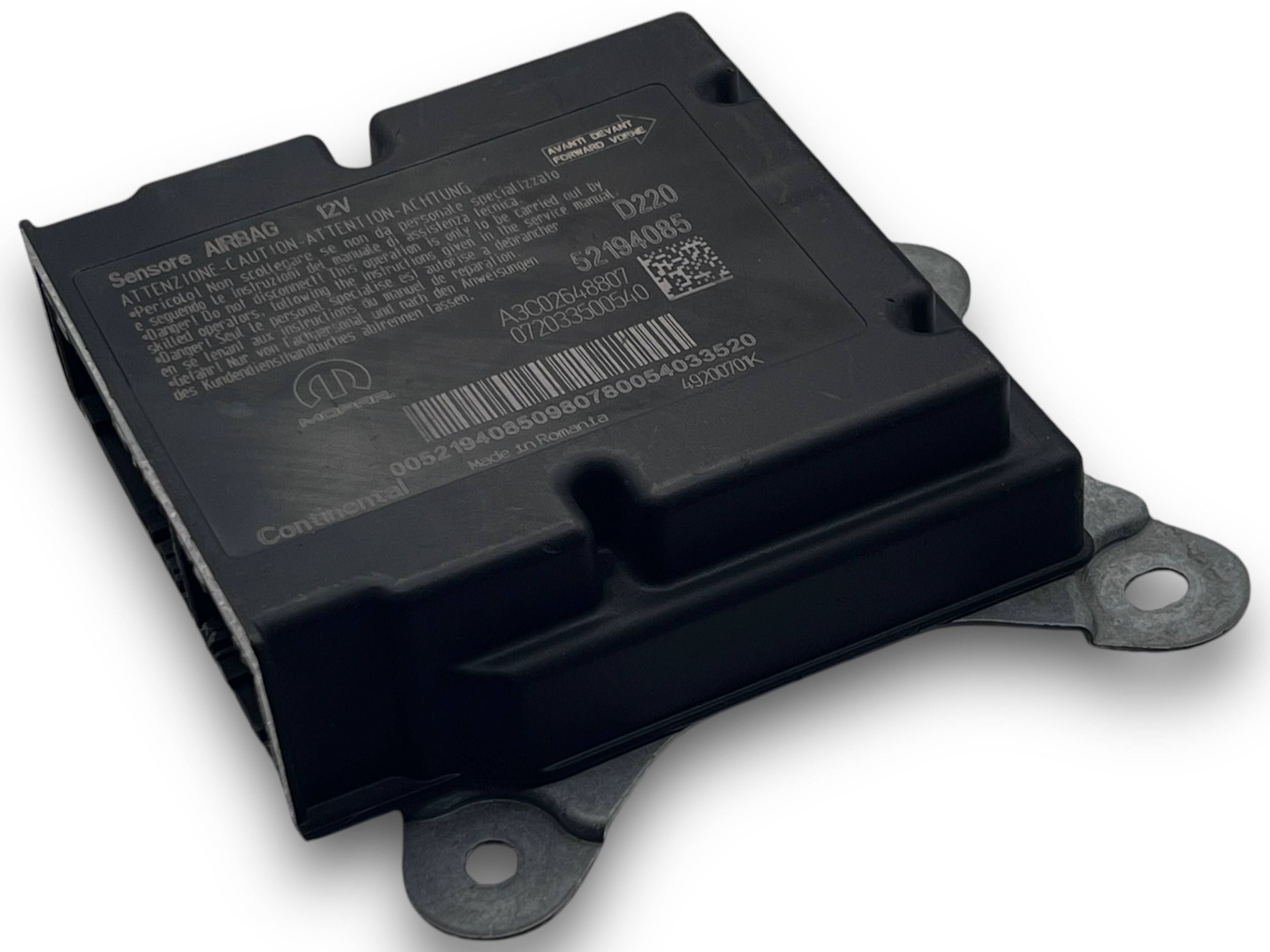 FIAT 500E control unit module airbag 52194085 @M