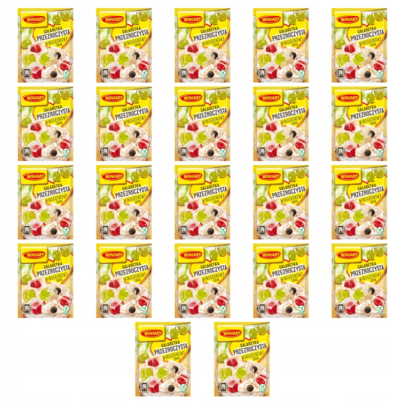 Winiary Želé průhledná hroznová 71 g X22