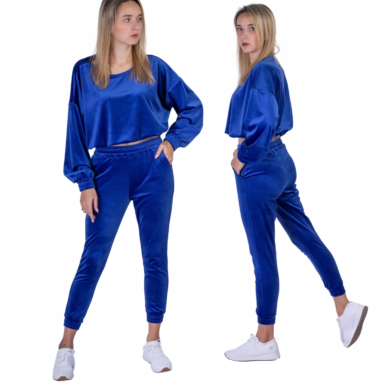 Velurový komplet „Modrá Melodie“ Xs/s XL/2XL M/L