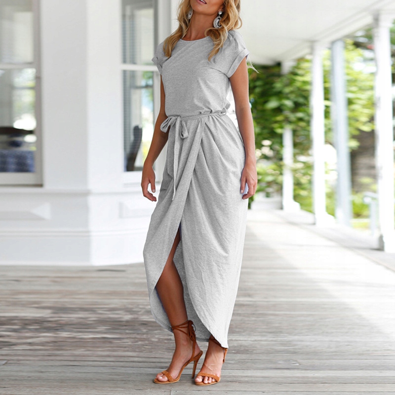 DŁUGA ASYMETRYCZNA SUKIENKA DRESOWA KOLORY Marka SNM