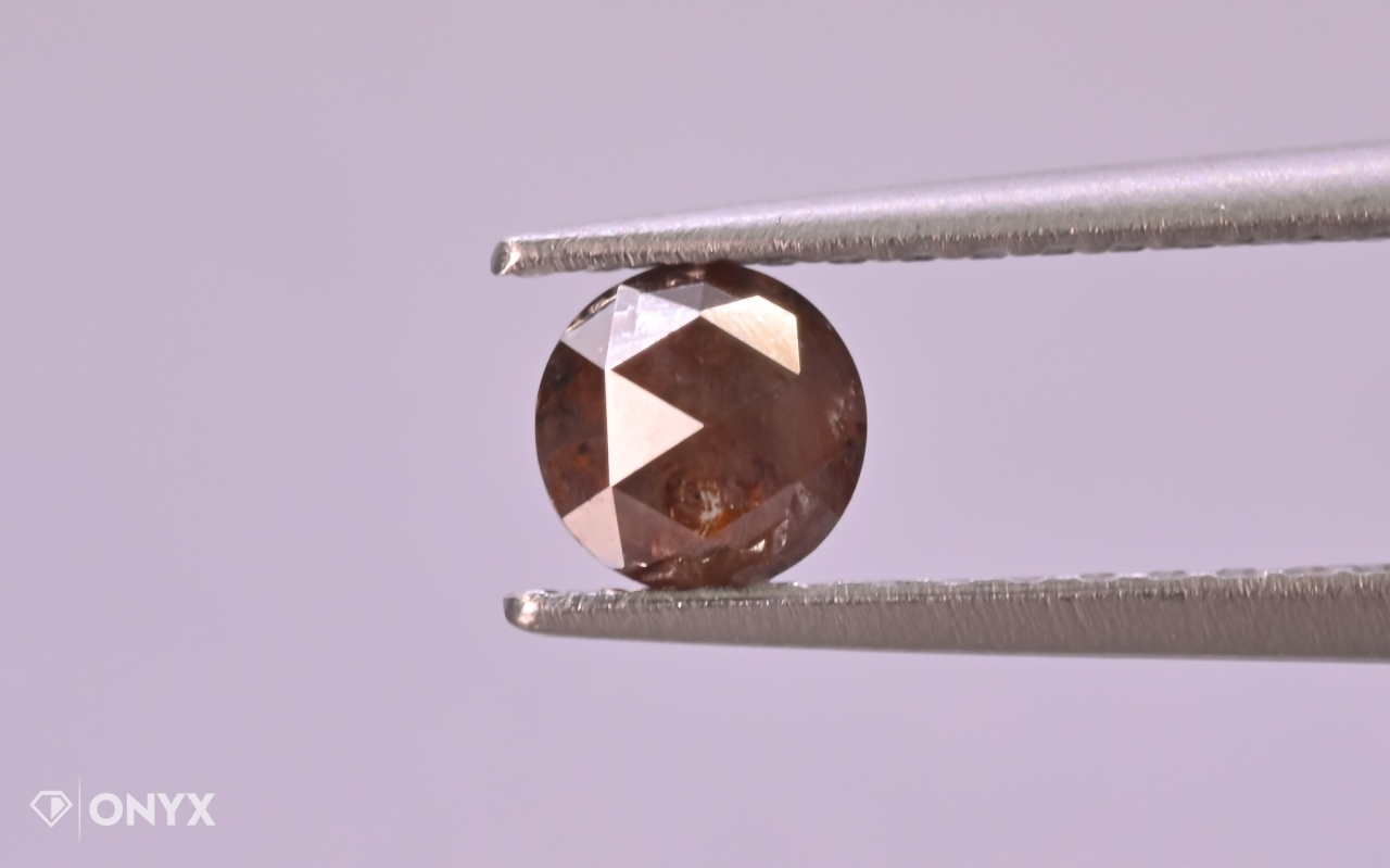 Diamantová fazetovaná rozeta kulatá, průměr 4 mm