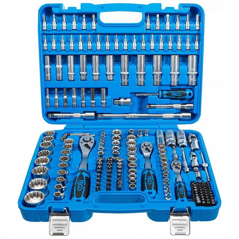 Sada nástrčných klíčů Gear Lock úchyt 6,3 mm 10 mm 12,5 mm 192 ks Bgs 2247