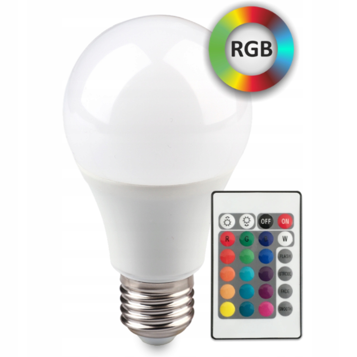 

Żarówka Halogen Led E27 8,5W Rgb Smart z pilotem