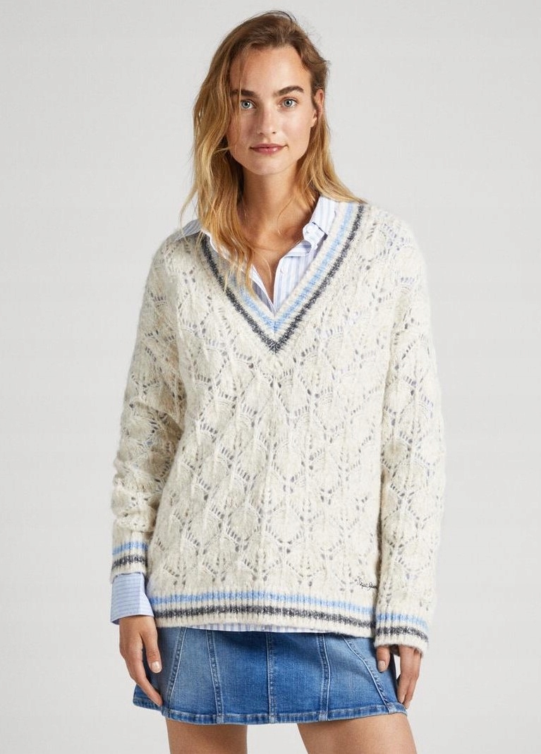 Pepe Jeans S Volným Pleteným Svetrem (M)