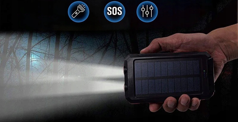 Ładowarka słoneczna: Power bank 30000 mAh z panelem słonecznym i kompasem EAN (GTIN) 6955053014310