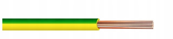Przewód LgY Elpar 1x6 żółto zielony 1mb