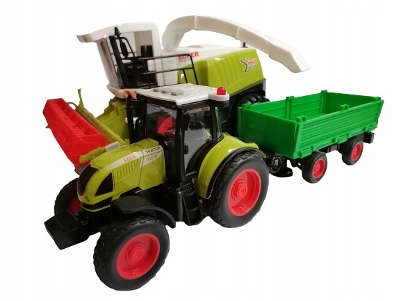 

Kombajn Traktor Duży Zestaw dla rolnika Farmer
