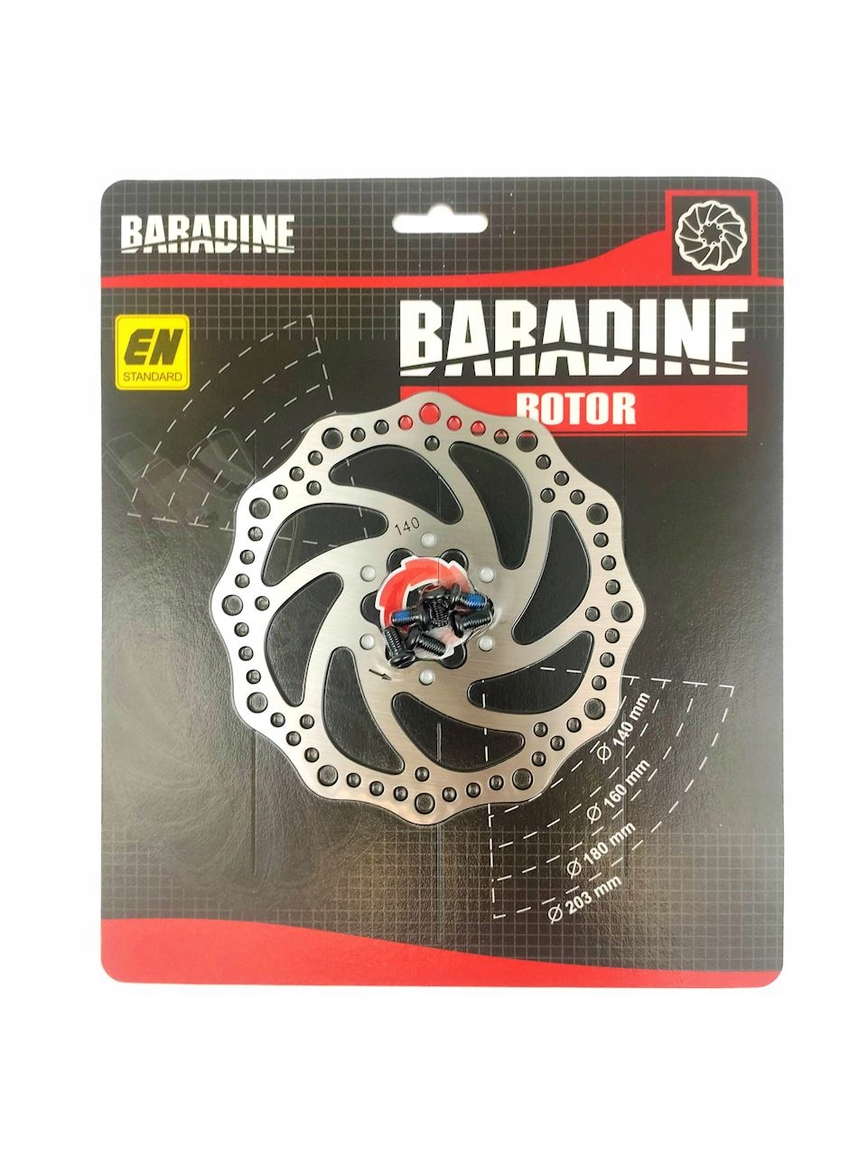 

Tarcza ham 140 mm 6 śrub Baradine DB-02