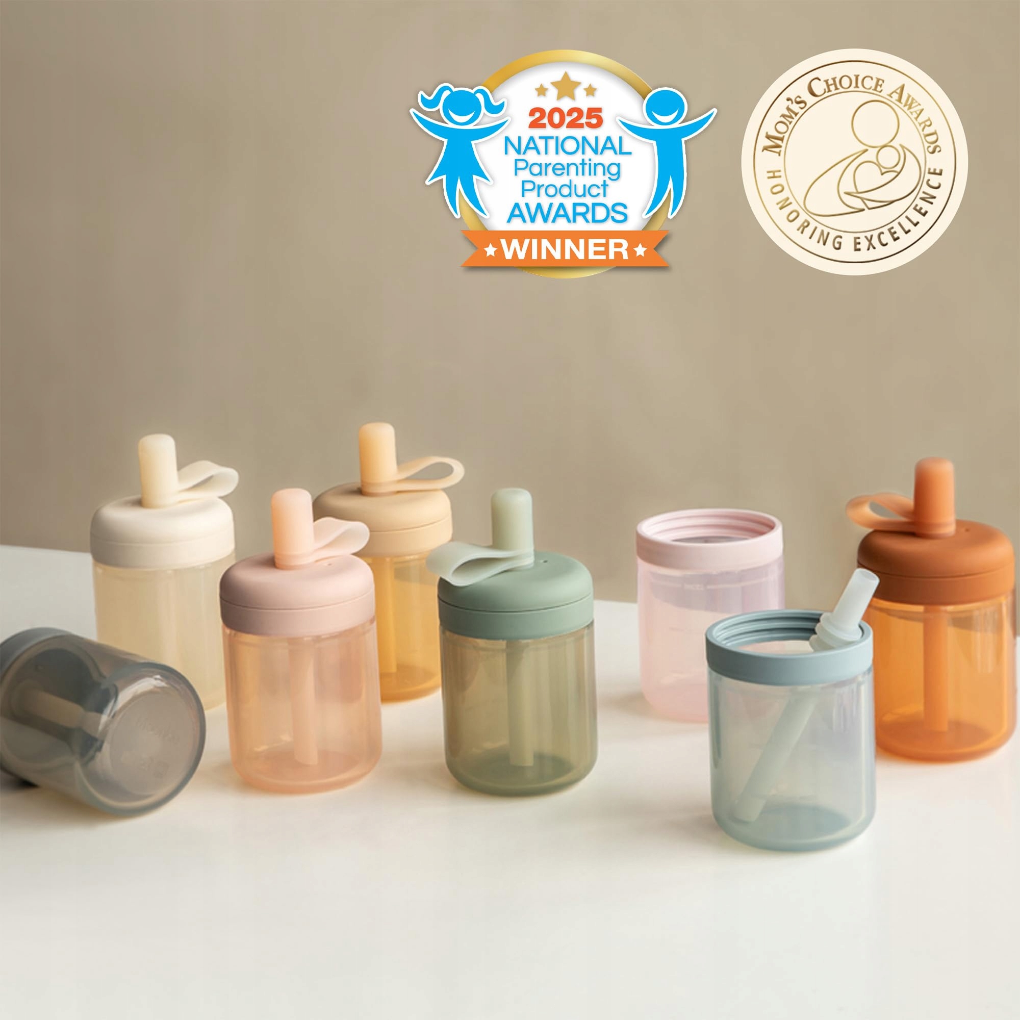 MOONKIE Silikonowy Kubek Treningowy Dla Dzieci Z Ustnikiem BPA Free — miniatura 7
