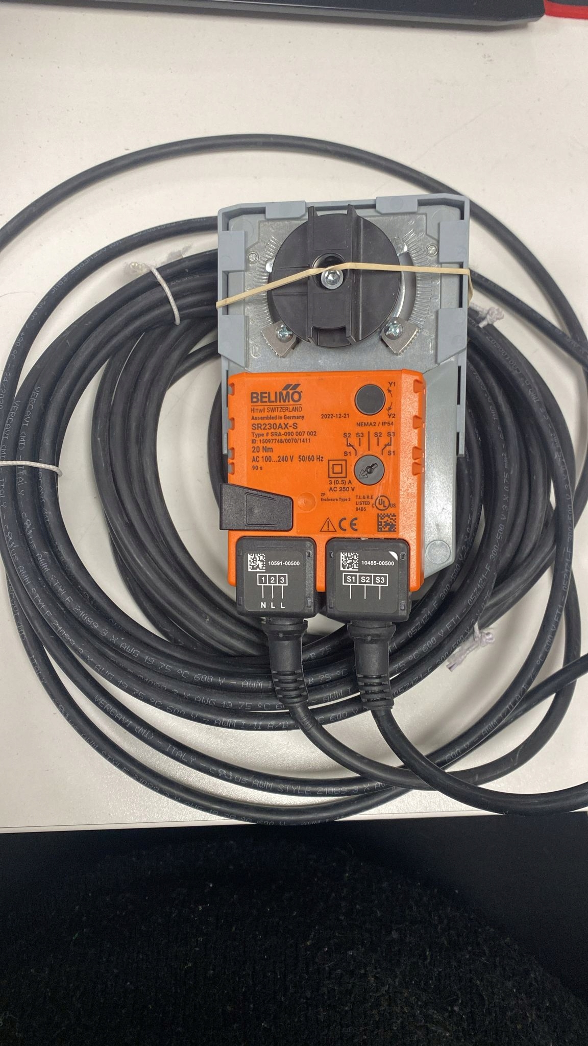 Belimo 20NM AC100 AC240V SM230AX-S/500 pohon škrtiacej klapky pre syst. Havc