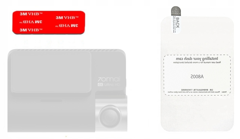 ZESTAW MONTAŻOWY do 70mai A800S A810 TAŚMA NAKLEJKA