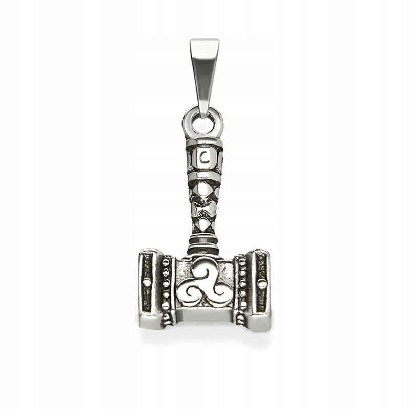 Přívěsek Stříbrný Talisman Kladivo Thora Stříbro 925 Triskelion
