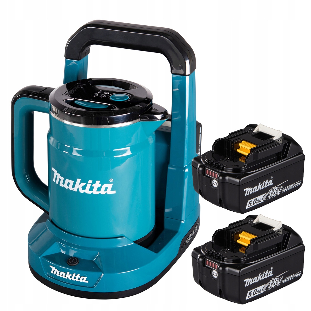 Akumulátorová kanvica Makita DKT360 2 akumulátory BL1850B 2x5Ah