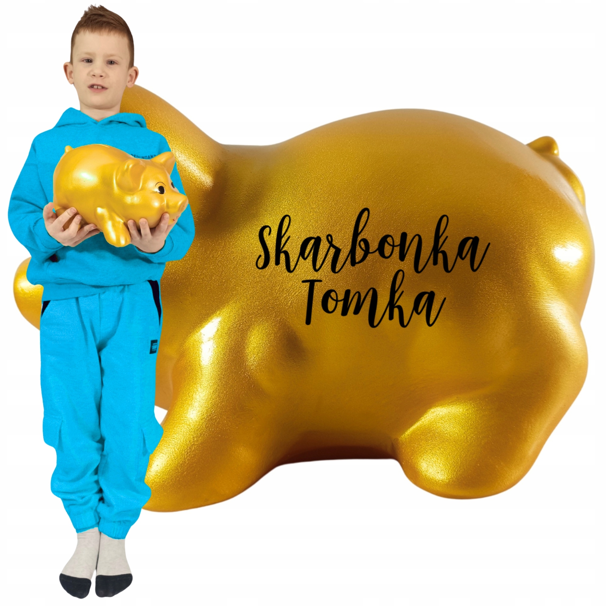 Personalizovaná pokladnička S Jménem zlaté prasátko K Rozbití bez otevření