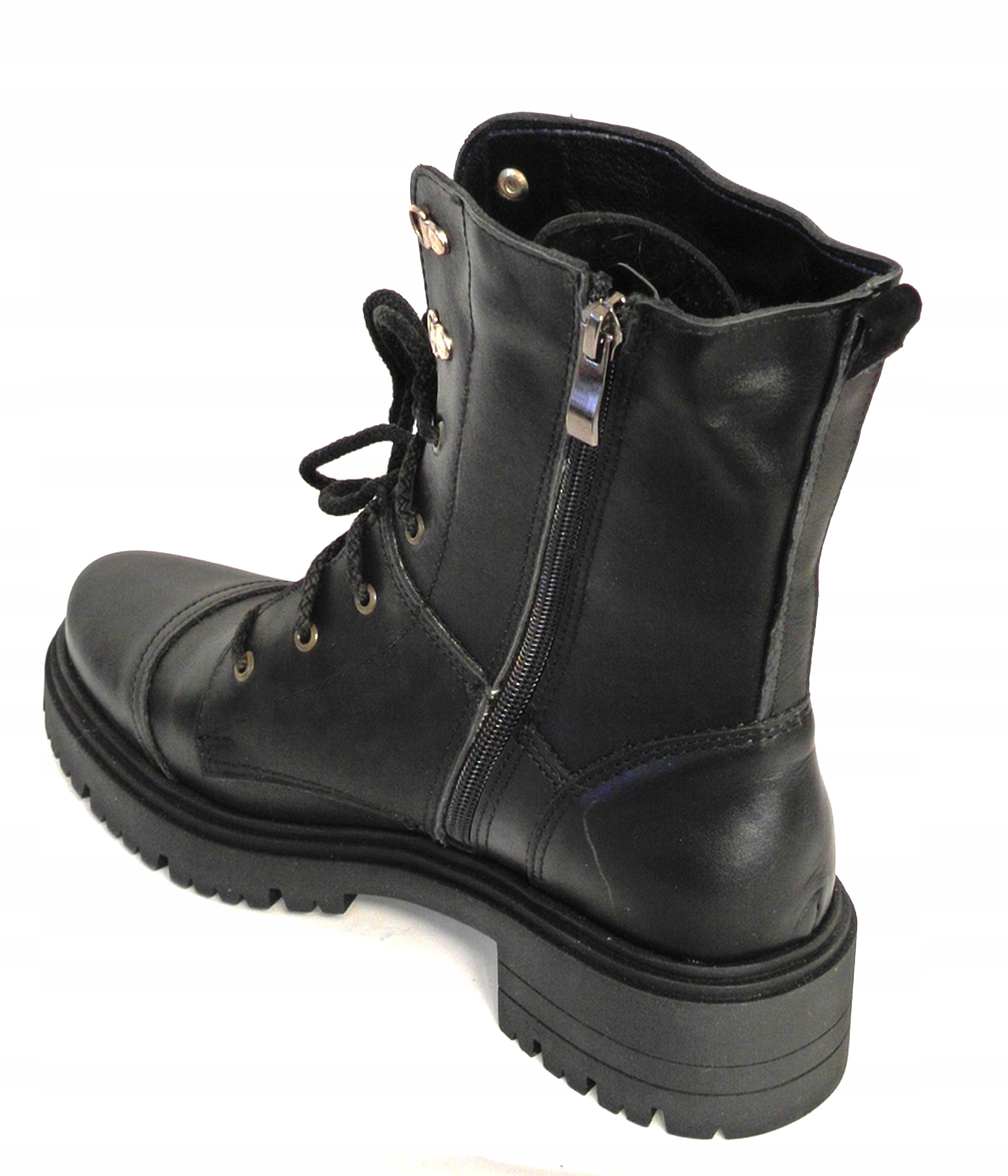 K-3285 SZNUROWANE OFICERKI GLANY TRZEWIKI SKÓRA NATURALNA PRODUKT POLSKI 39 Rozmiar 39