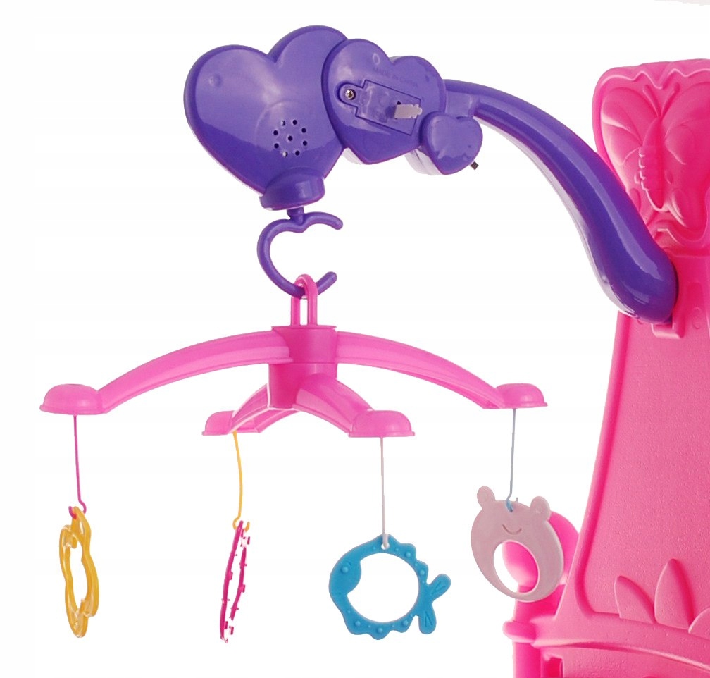 Łóżeczko Kołyska 2w1 Dla Lalek Karuzela Grająca Kod producenta 661-03A