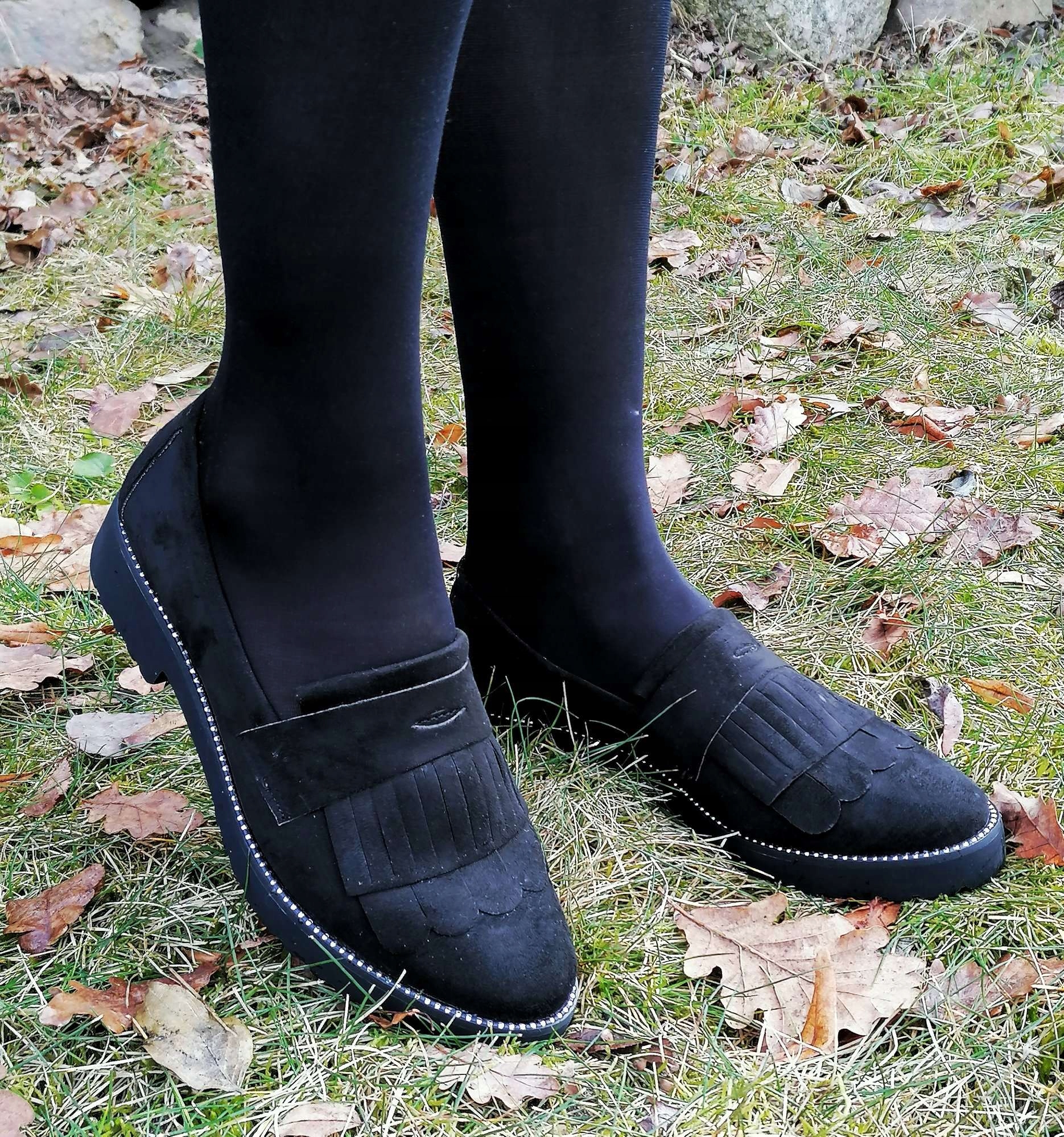 MOKASYNY DAMSKIE outlet BUTY ZAMSZOWE FRĘDZLE r 38 Płeć kobieta