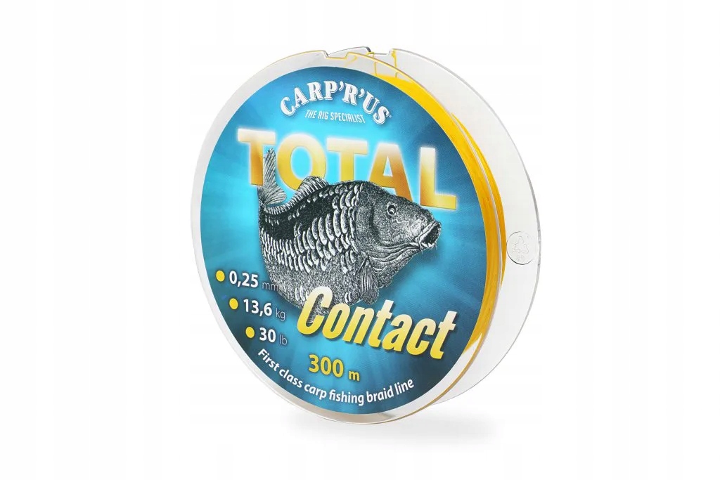 Carp´R´Us Pletená šňůra Total Contact 0,25mm Průměr: 0,250mm, Návin: 300m