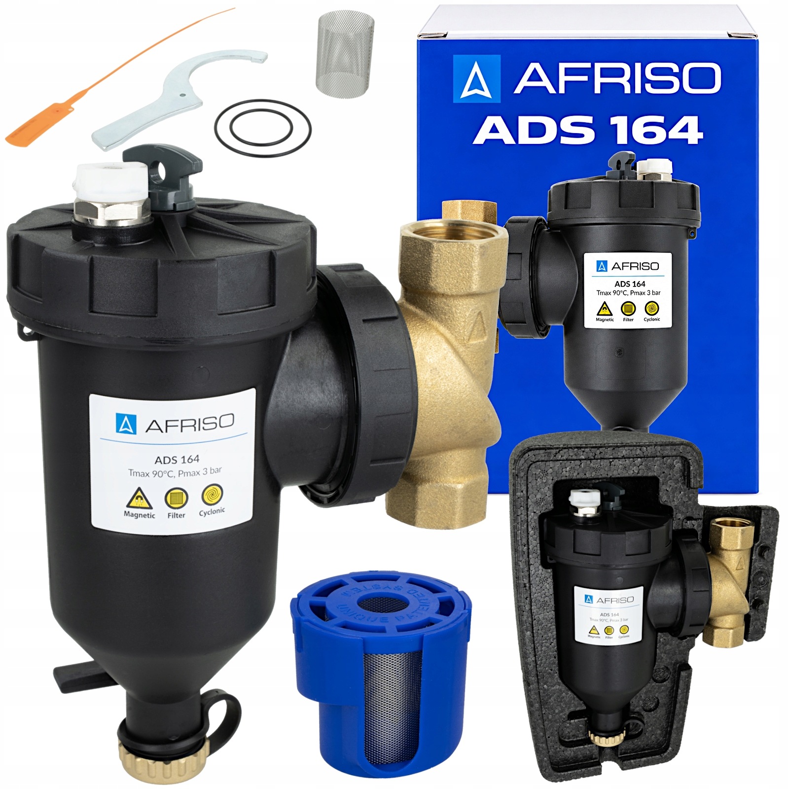 Magnetický Odlučovač Nečistot Ads 164, Filtr Pro Instalaci 3/4 Palce