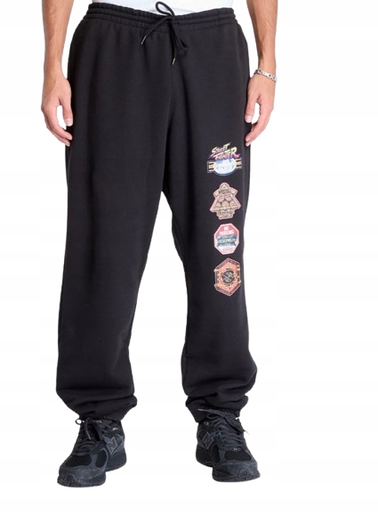 Reebok Černé Tepláky S Potiskem Street Fighter L X_b