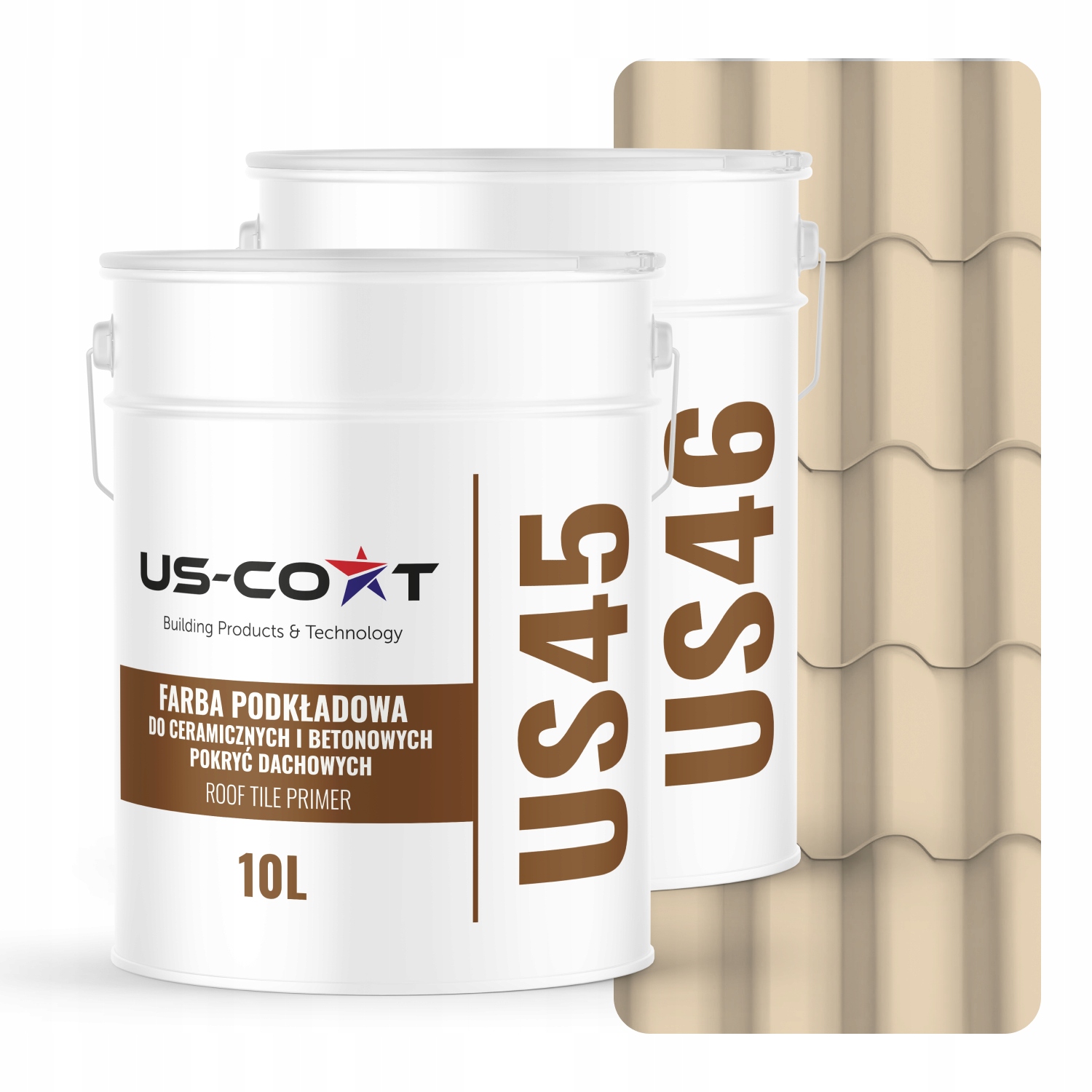 Farba Na Keramické Strešné Tašky Základný Náter Krémovo Béžová Ral 1015 74m2 Polomatná