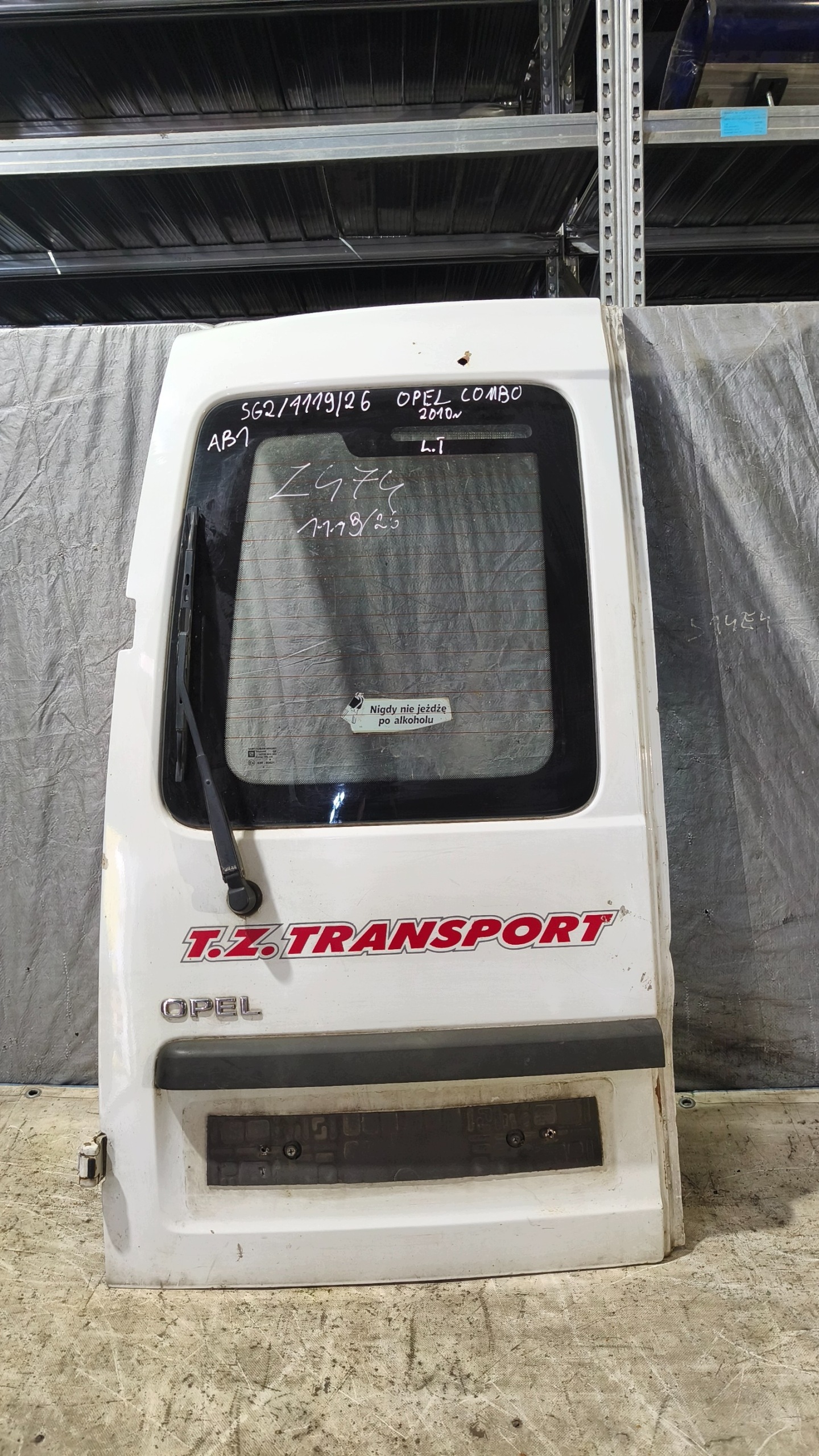 door left rear part OPEL COMBO 2010r