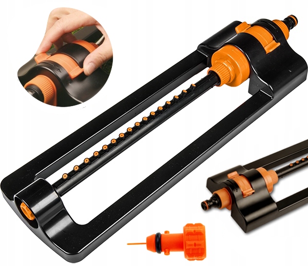 ZRASZACZ WAHADŁOWY OGRODOWY OSCYLACYJNY REGULOWANY 16 DYSZ TRAWY TRAWNIKA