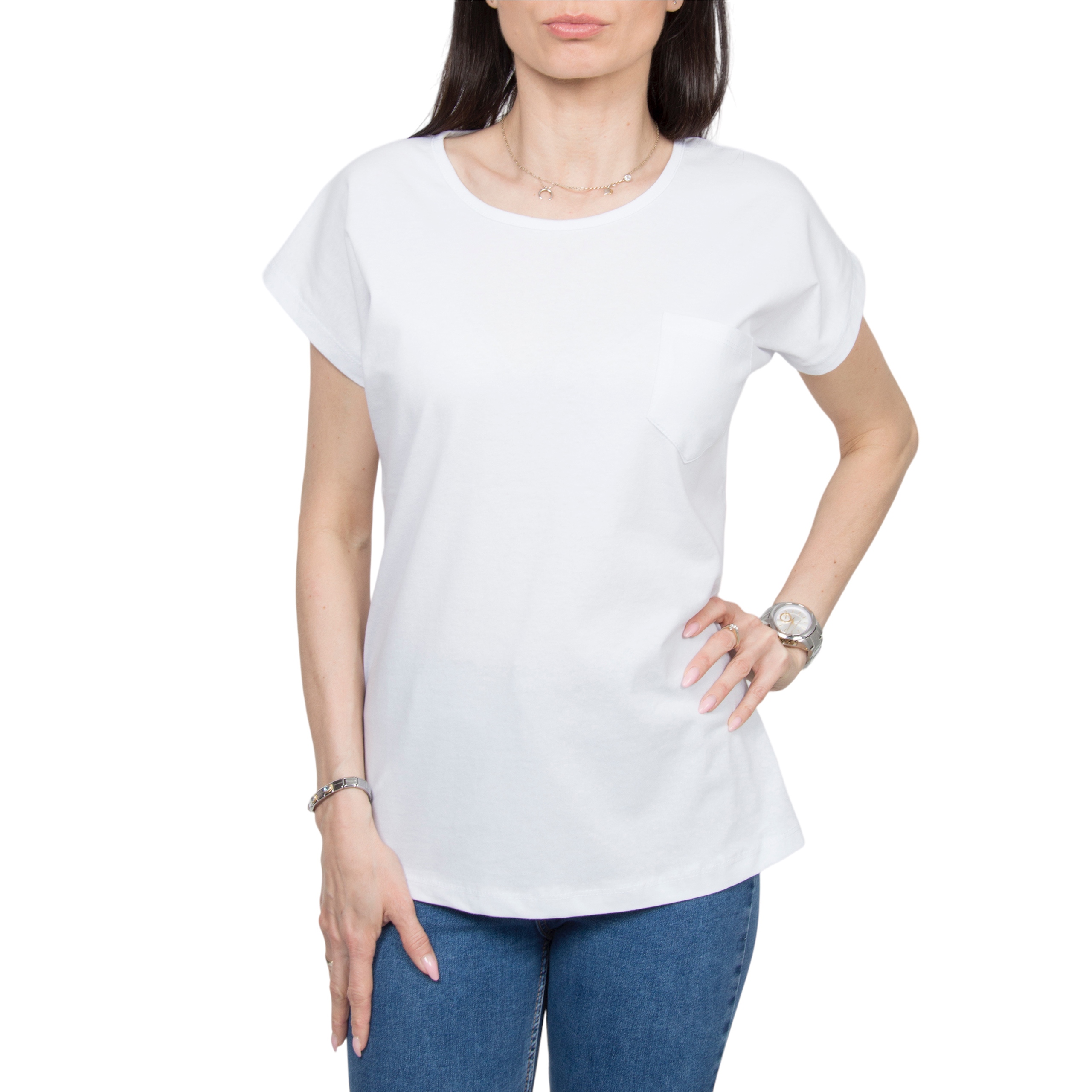 

#1 Bawełniana Bluzka Koszulka Damska T-shirt r.4XL